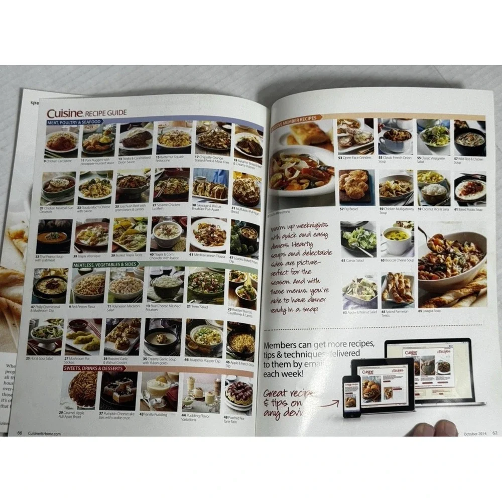 Cuisine at Home Magazine Lot 11 Exclusive Members Edition 2013-2018 Recipes